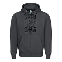 Smoke Essential Design Zipper Hoodie - artisFamous