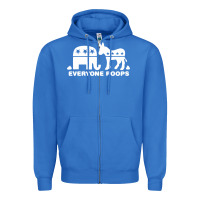 True Royal everyone poops Zipper Hoodie - artisFamous