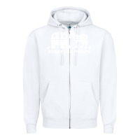 White everyone poops Zipper Hoodie - artisFamous