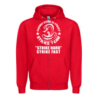 Red farmington strike team Zipper Hoodie - artisFamous