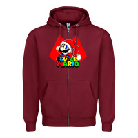 Burgundy All I Want for Christmas Is You Zipper Hoodie - artisFamous