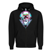 Black bichons frise dog vintage Zipper Hoodie - artisFamous