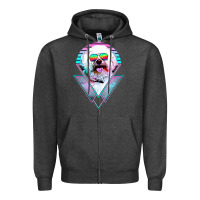 Charcoal Heather bichons frise dog vintage Zipper Hoodie - artisFamous