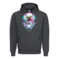 Smoke bichons frise dog vintage Zipper Hoodie - artisFamous