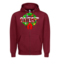 Burgundy chest nuts Zipper Hoodie - artisFamous