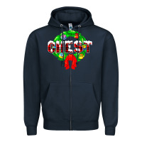 Navy chest nuts Zipper Hoodie - artisFamous