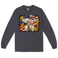 Smoke Western 4th Of July Lama Background Long Sleeve Tee - LillyAllenDesigns