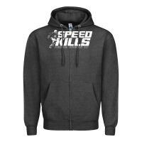 Charcoal Heather henry ruggs speed kills Zipper Hoodie - artisFamous