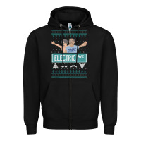 Black pardon my take electric avenue ugly christmas sweater Zipper Hoodie - artisFamous
