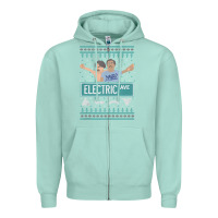 Seafoam pardon my take electric avenue ugly christmas sweater Zipper Hoodie - artisFamous