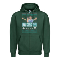 Sports Green pardon my take electric avenue ugly christmas sweater Zipper Hoodie - artisFamous