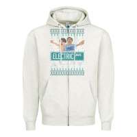 Oatmeal Heather pardon my take electric avenue ugly christmas sweater Zipper Hoodie - artisFamous