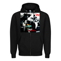 Black NEWS KIDS ON THE BLOCK Zipper Hoodie - artisFamous