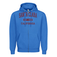 True Royal santa clara cali ca vintage athletic sports design Zipper Hoodie - artisFamous
