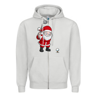 Dove Grey santa claus golf christmas golfer golfing gift Zipper Hoodie - artisFamous