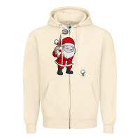 Sandshell santa claus golf christmas golfer golfing gift Zipper Hoodie - artisFamous