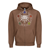 Chestnut camiseta witcher Zipper Hoodie - artisFamous