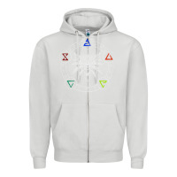Dove Grey camiseta witcher Zipper Hoodie - artisFamous