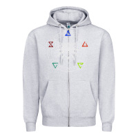Heather Grey camiseta witcher Zipper Hoodie - artisFamous