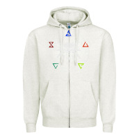Oatmeal Heather camiseta witcher Zipper Hoodie - artisFamous