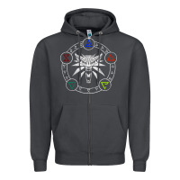 Smoke camiseta witcher Zipper Hoodie - artisFamous