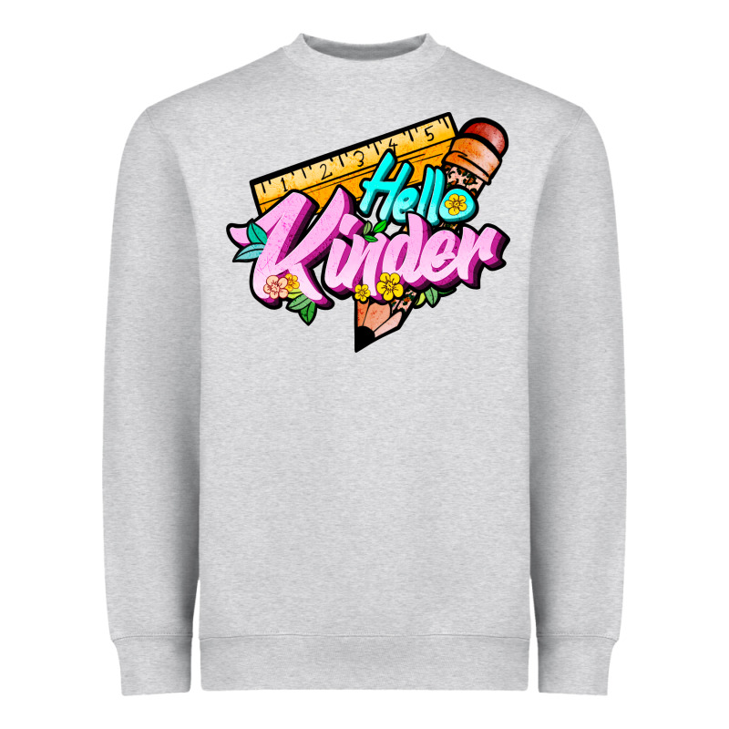 Hello Kinder Heavyweight Sweatshirt by JahusDesignShop | Teevron