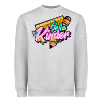 Heather Grey hello kinder Heavyweight Sweatshirt - JahusDesignShop