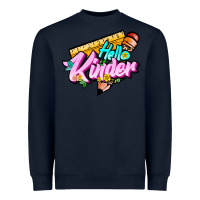 Navy hello kinder Heavyweight Sweatshirt - JahusDesignShop