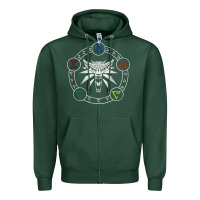 Sports Green camiseta witcher Zipper Hoodie - artisFamous