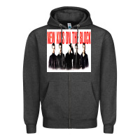 Charcoal Heather NEWS KIDS ON THE BLOCK Zipper Hoodie - artisFamous