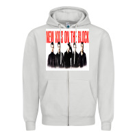 Dove Grey NEWS KIDS ON THE BLOCK Zipper Hoodie - artisFamous