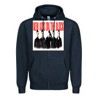 Navy NEWS KIDS ON THE BLOCK Zipper Hoodie - artisFamous