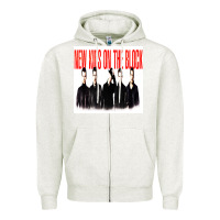 Oatmeal Heather NEWS KIDS ON THE BLOCK Zipper Hoodie - artisFamous