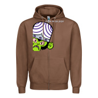 Chestnut i am mojo jojo Zipper Hoodie - artisFamous