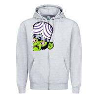 Heather Grey i am mojo jojo Zipper Hoodie - artisFamous