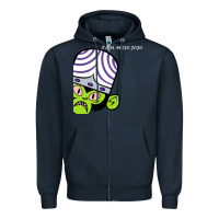 Navy i am mojo jojo Zipper Hoodie - artisFamous