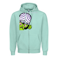 Seafoam i am mojo jojo Zipper Hoodie - artisFamous