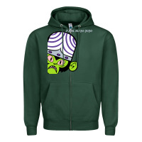 Sports Green i am mojo jojo Zipper Hoodie - artisFamous
