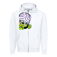 White i am mojo jojo Zipper Hoodie - artisFamous