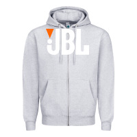 Heather Grey jbl classic Zipper Hoodie - artisFamous
