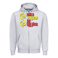 Heather Grey price is right classic Zipper Hoodie - artisFamous