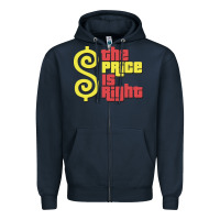 Navy price is right classic Zipper Hoodie - artisFamous