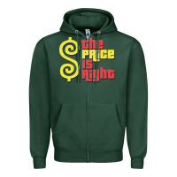 Sports Green price is right classic Zipper Hoodie - artisFamous