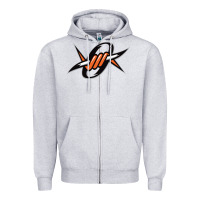 Heather Grey outllaws denver lacrosse Zipper Hoodie - artisFamous