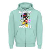 Seafoam macho mouse Zipper Hoodie - artisFamous