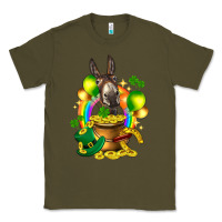 Army Green St. Patrick's Donkey with balloon Classic Tee - HowdyJamesFarm