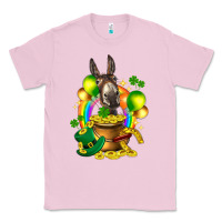 Bubblegum Pink St. Patrick's Donkey with balloon Classic Tee - HowdyJamesFarm