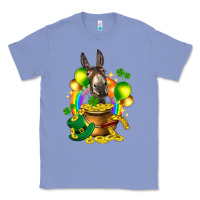 Colony Blue St. Patrick's Donkey with balloon Classic Tee - HowdyJamesFarm