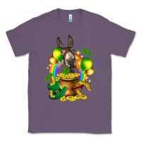 Lavender St. Patrick's Donkey with balloon Classic Tee - HowdyJamesFarm