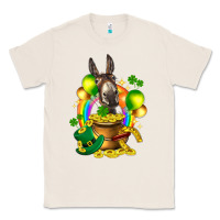 Natural St. Patrick's Donkey with balloon Classic Tee - HowdyJamesFarm